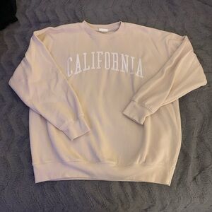 Cream Oversized California Sweatshirt